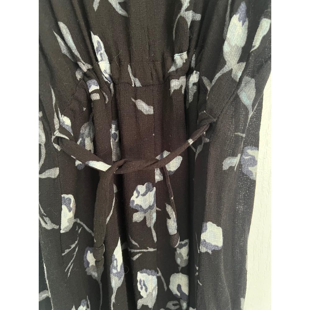 Vintage Y2K Dark Floral Slip Dress Black Gray Grunge 90s Whimsigoth Fairy Size 2 - Picture 10 of 10